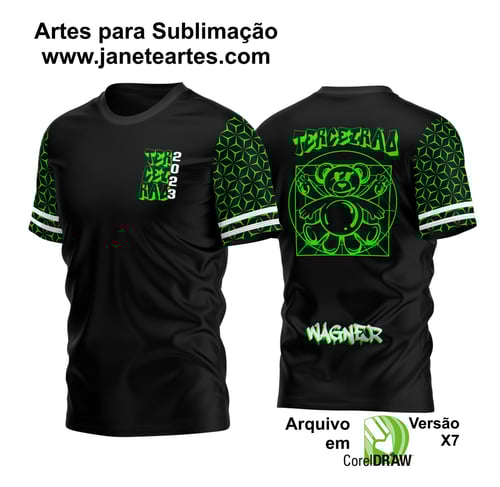 Arte Vetor Camisa Terceirão Urso Vitruviano 2023
