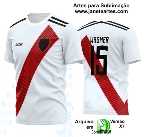 Arte Vetor Estampa Camisa Time Amador Futebol 2024 Arte Vetor Estampa Camisa Time Amador Futebol 2024