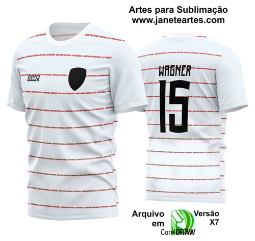 Arte Vetor Estampa Camisa Time Amador Futebol 2024 Arte Vetor Estampa Camisa Time Amador Futebol 2024
