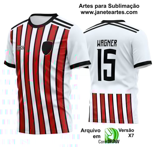 Arte Vetor Estampa Camisa Time Amador Futebol 2024 Arte Vetor Estampa Camisa Time Amador Futebol 2024