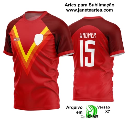 Arte Vetor Estampa Camisa Time Amador Futebol 2024 Arte Vetor Estampa Camisa Time Amador Futebol 2024