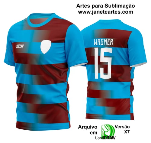 Arte Vetor Estampa Camisa Time Amador Futebol 2024 Arte Vetor Estampa Camisa Time Amador Futebol 2024