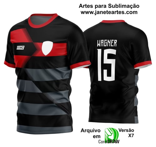 Arte Vetor Estampa Camisa Time Amador Futebol 2024 Arte Vetor Estampa Camisa Time Amador Futebol 2024