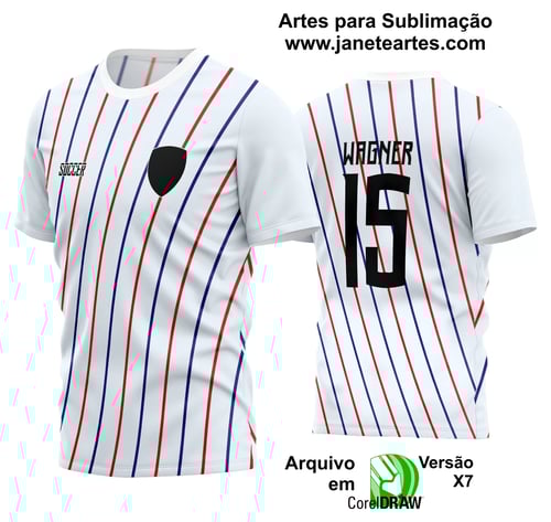 Arte Vetor Estampa Camisa Time Amador Futebol 2024 Arte Vetor Estampa Camisa Time Amador Futebol 2024