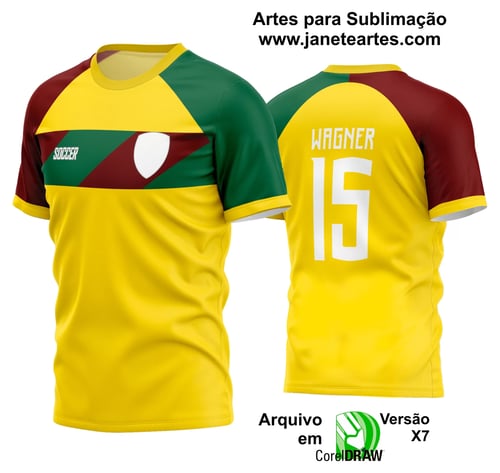 Arte Vetor Estampa Camisa Time Amador Futebol 2024 Arte Vetor Estampa Camisa Time Amador Futebol 2024