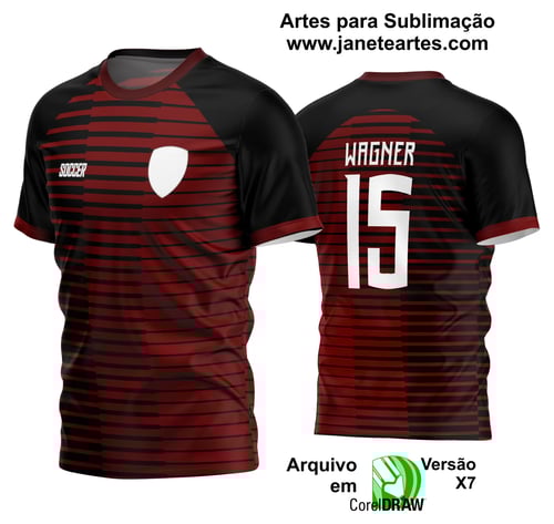 Arte Vetor Estampa Camisa Time Amador Futebol 2024 Arte Vetor Estampa Camisa Time Amador Futebol 2024