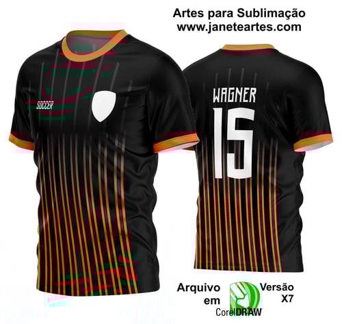 Arte Vetor Estampa Camisa Time Amador Futebol 2024 Arte Vetor Estampa Camisa Time Amador Futebol 2024