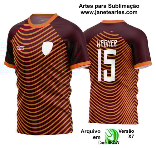 Arte Vetor Estampa Camisa Time Amador Futebol 2024 Arte Vetor Estampa Camisa Time Amador Futebol 2024