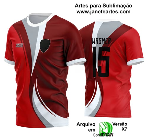 Arte Vetor Estampa Camisa Time Amador Futebol 2024 Arte Vetor Estampa Camisa Time Amador Futebol 2024