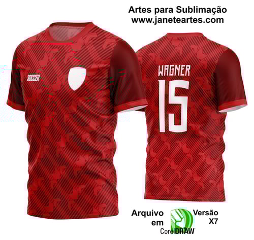 Arte Vetor Estampa Camisa Time Amador Futebol 2024 Arte Vetor Estampa Camisa Time Amador Futebol 2024