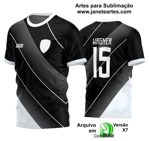 Arte Vetor Estampa Camisa Time Amador Futebol 2024 Arte Vetor Estampa Camisa Time Amador Futebol 2024
