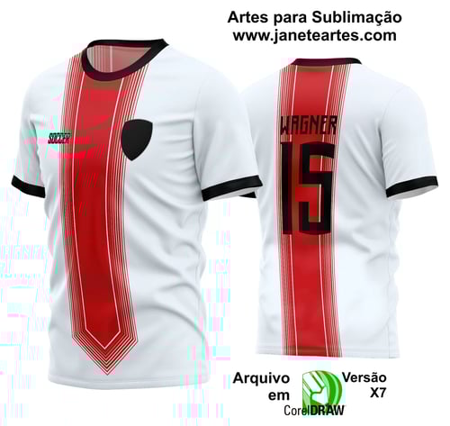 Arte Vetor Estampa Camisa Time Amador Futebol 2024 Arte Vetor Estampa Camisa Time Amador Futebol 2024