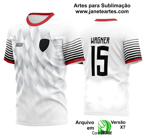 Arte Vetor Estampa Camisa Time Amador Futebol 2024 Arte Vetor Estampa Camisa Time Amador Futebol 2024