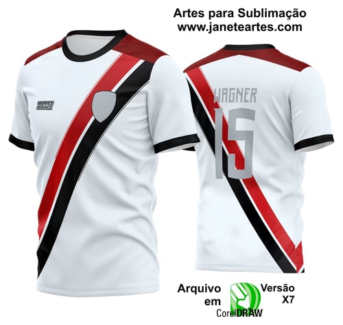 Arte Vetor Estampa Camisa Time Amador Futebol 2024 Arte Vetor Estampa Camisa Time Amador Futebol 2024
