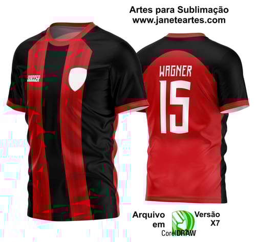 Arte Vetor Estampa Camisa Time Amador Futebol 2024 Arte Vetor Estampa Camisa Time Amador Futebol 2024