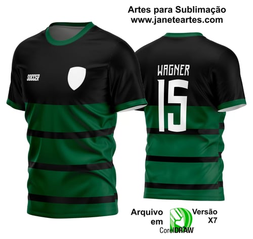 Arte Vetor Estampa Camisa Time Amador Futebol 2024 Arte Vetor Estampa Camisa Time Amador Futebol 2024