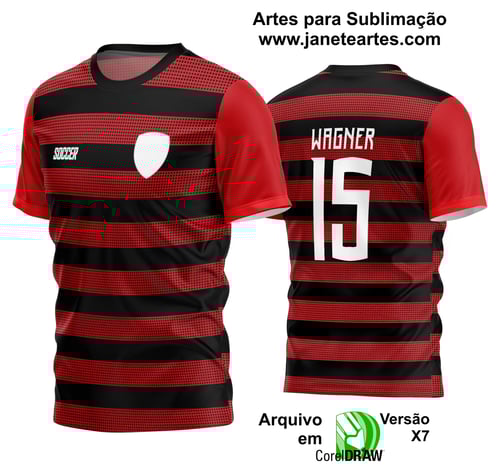 Arte Vetor Estampa Camisa Time Amador Futebol 2024 Arte Vetor Estampa Camisa Time Amador Futebol 2024