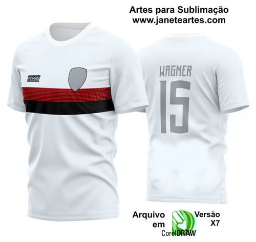 Arte Vetor Estampa Camisa Time Amador Futebol 2024 Arte Vetor Estampa Camisa Time Amador Futebol 2024