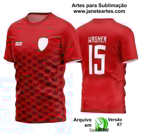 Arte Vetor Estampa Camisa Time Amador Futebol 2024 Arte Vetor Estampa Camisa Time Amador Futebol 2024