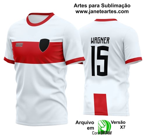 Arte Vetor Estampa Camisa Time Amador Futebol 2024 Arte Vetor Estampa Camisa Time Amador Futebol 2024