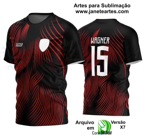 Arte Vetor Estampa Camisa Time Amador Futebol 2024 Arte Vetor Estampa Camisa Time Amador Futebol 2024