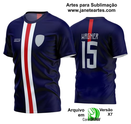 Arte Vetor Estampa Camisa Time Amador Futebol 2024 Arte Vetor Estampa Camisa Time Amador Futebol 2024