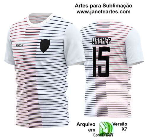 Arte Vetor Estampa Camisa Time Amador Futebol 2024 Arte Vetor Estampa Camisa Time Amador Futebol 2024
