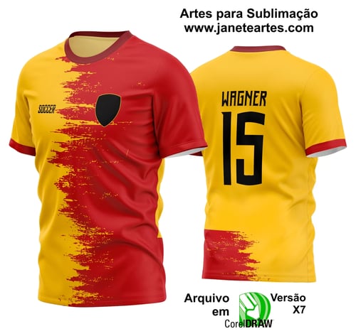 Arte Vetor Estampa Camisa Time Amador Futebol 2024 Arte Vetor Estampa Camisa Time Amador Futebol 2024