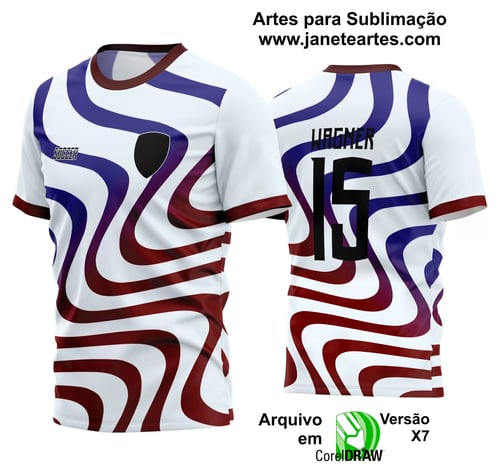 Arte Vetor Estampa Camisa Time Amador Futebol 2024 Arte Vetor Estampa Camisa Time Amador Futebol 2024