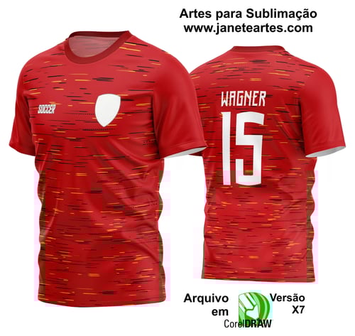 Arte Vetor Estampa Camisa Time Amador Futebol 2024 Arte Vetor Estampa Camisa Time Amador Futebol 2024