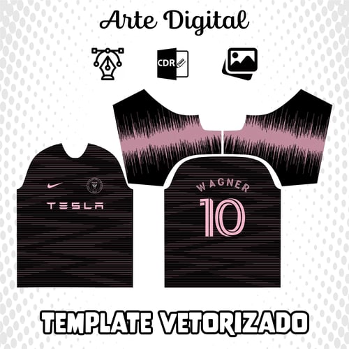 Arte Vetor Camisa Inter Miami Mls Concept Tesla 2023