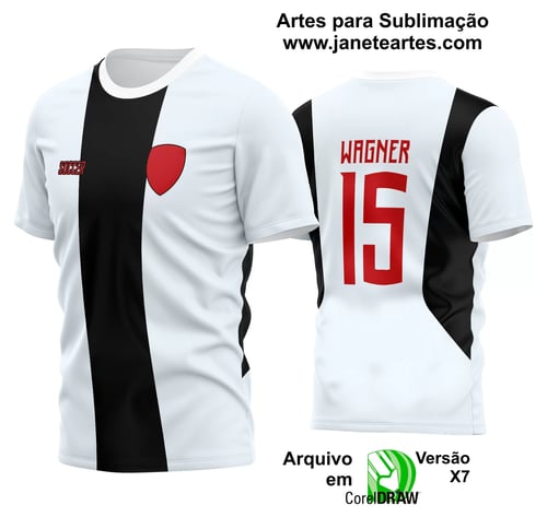 Arte Vetor Estampa Camisa Time Amador Futebol 2024 Arte Vetor Estampa Camisa Time Amador Futebol 2024