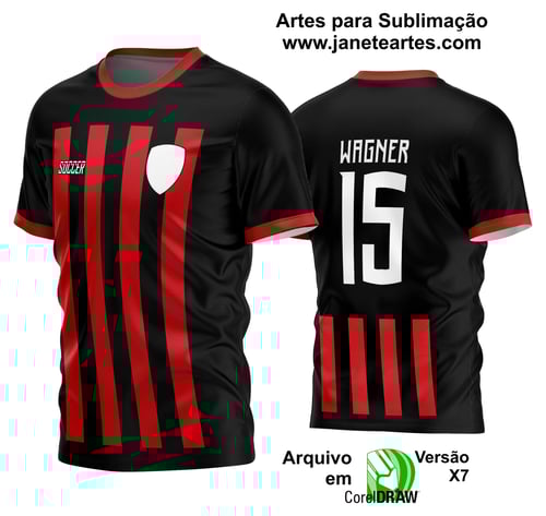 Arte Vetor Estampa Camisa Time Amador Futebol 2024 Arte Vetor Estampa Camisa Time Amador Futebol 2024
