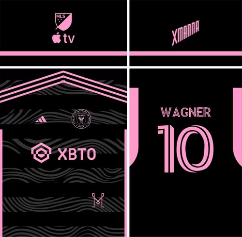 Arte Vetor Camisa Inter de Miami Alternativa 2023 - 2024