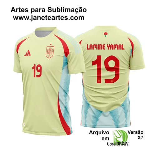 Arte Vetor Camisa Espanha Reserva 2024 - 2025 Arte Vetor Camisa Espanha Reserva 2024 - 2025