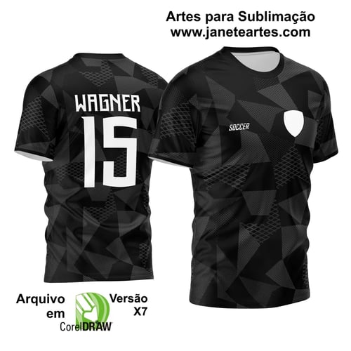 Arte Vetor Camisa de Time Amador 2024 Preta Arte Vetor Camisa de Time Amador 2024 Preta