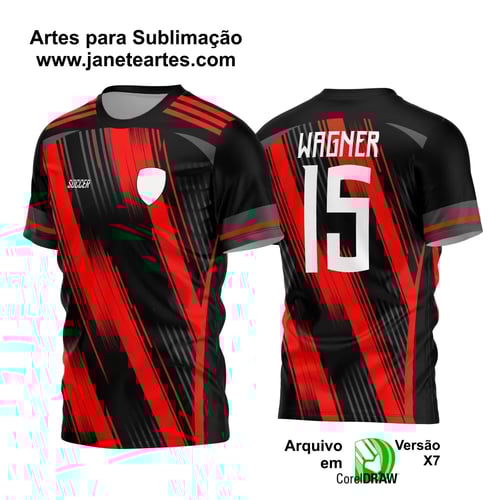 Arte Vetor Estampa Camisa Time Amador Futebol 2024 Arte Vetor Estampa Camisa Time Amador Futebol 2024