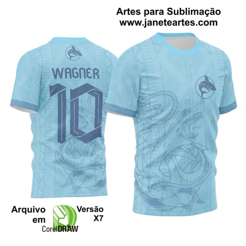 Arte Vetor Camisa de Interclasse Tubarão 2024 - 2025