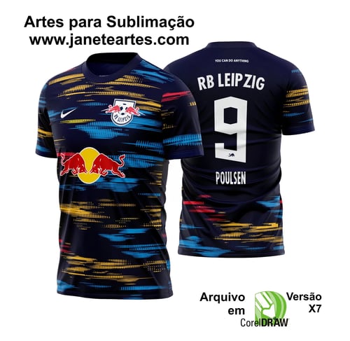 Arte Vetor Camisa RB Leipzig Reserva 2021 - 2022 Arte Vetor Camisa RB Leipzig Reserva 2021 - 2022
