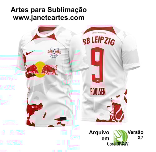 Arte Vetor Camisa RB Leipzig Titular 2022 - 2023 Arte Vetor Camisa RB Leipzig Titular 2022 - 2023