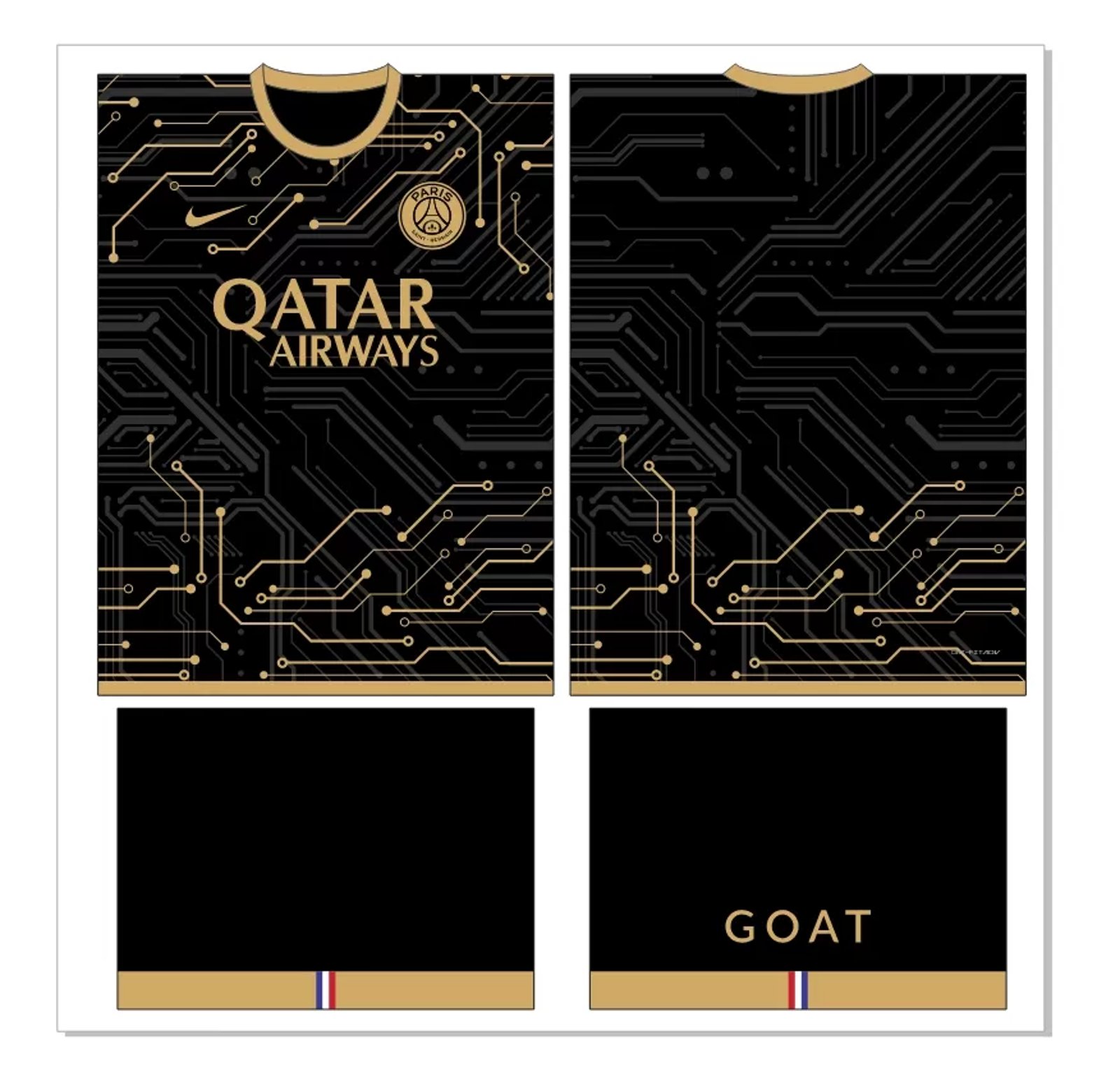 Arte Vetor Camisa Paris Saint-Germain PSG Circuit Concept 2022