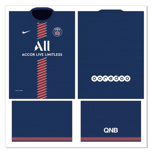 Arte Vetor Camisa Paris Saint-Germain PSG Conceiro Azul