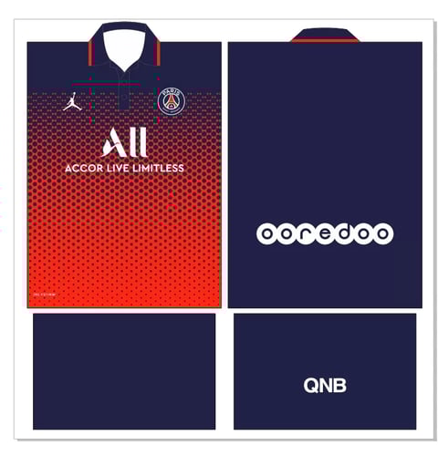 Arte Vetor Camisa Paris Saint-Germain PSG Conceiro Degrade