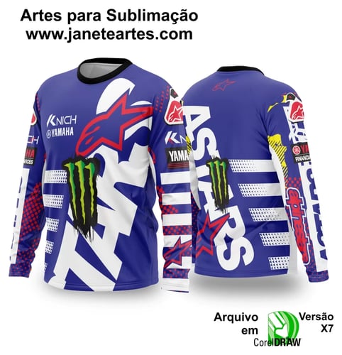 Arte Vetor Camisa de MOTOCROSS 2024 - 2025 Arte Vetor Camisa de MOTOCROSS 2024 - 2025