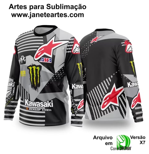 Arte Vetor Camisa de MOTOCROSS 2024 - 2025 Arte Vetor Camisa de MOTOCROSS 2024 - 2025