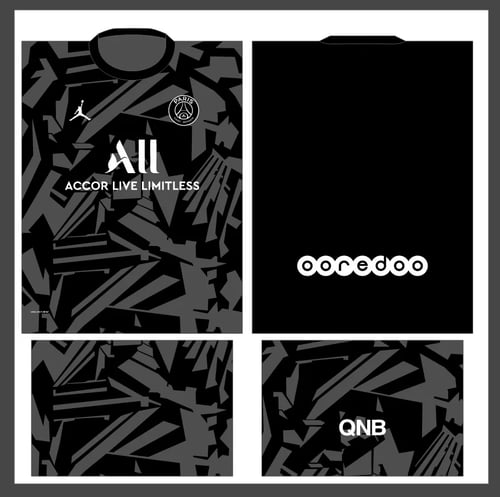 Arte Vetor Camisa Paris Saint-Germain PSG x Jordan Concept 2022