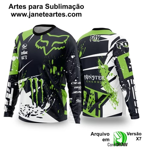 Arte Vetor Camisa de MOTOCROSS 2024 - 2025 Arte Vetor Camisa de MOTOCROSS 2024 - 2025