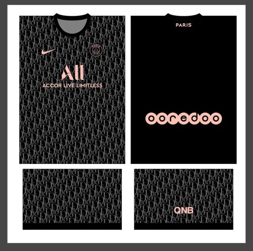 Arte Vetor Camisa Paris Saint-Germain PSG Concept Dior 2022