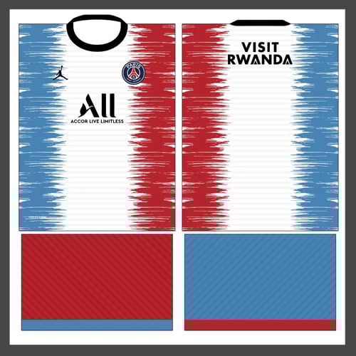 Arte Vetor Camisa Paris Saint-Germain PSG Conceito 2022 Rabisco