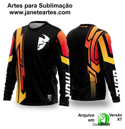 Arte Vetor Camisa de MOTOCROSS 2024 - 2025 Arte Vetor Camisa de MOTOCROSS 2024 - 2025